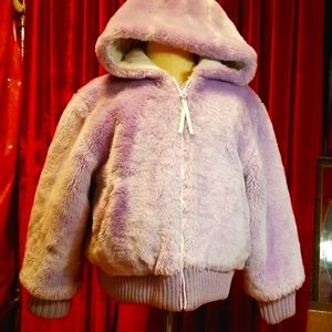 Vintage Lilac Faux Fur Jacket